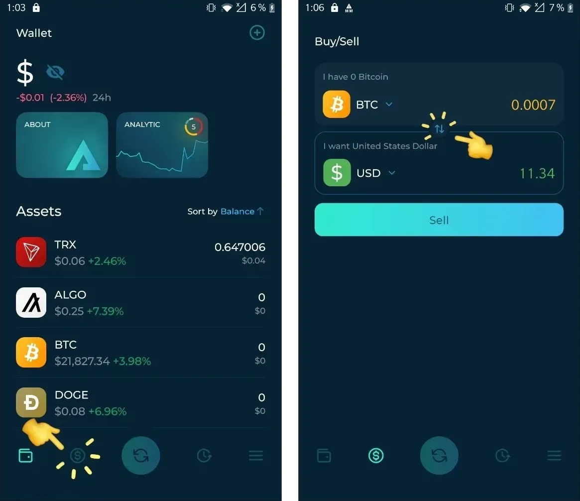 A Step-by-Step Guide to Buying and Selling Crypto in Arctic Wallet