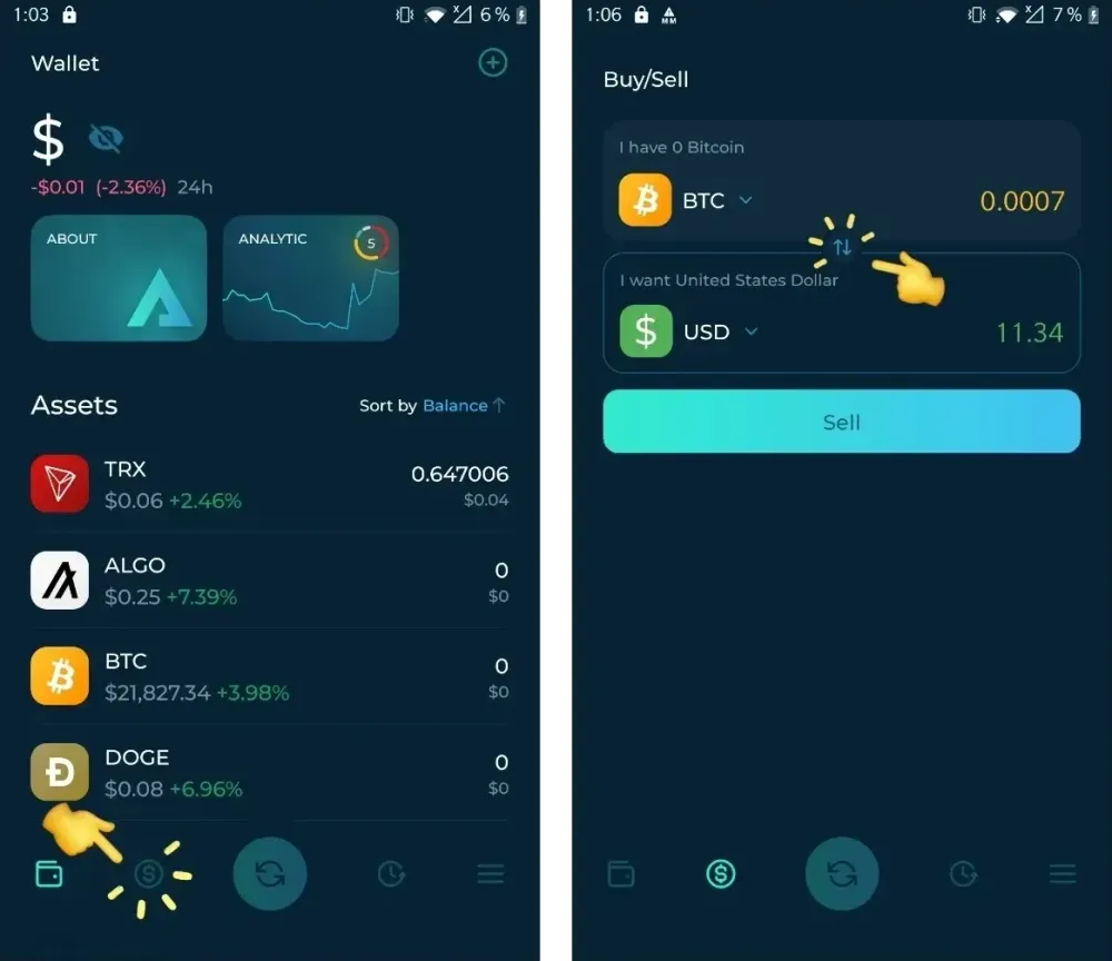 A Step-by-Step Guide to Buying and Selling Crypto in Arctic Wallet